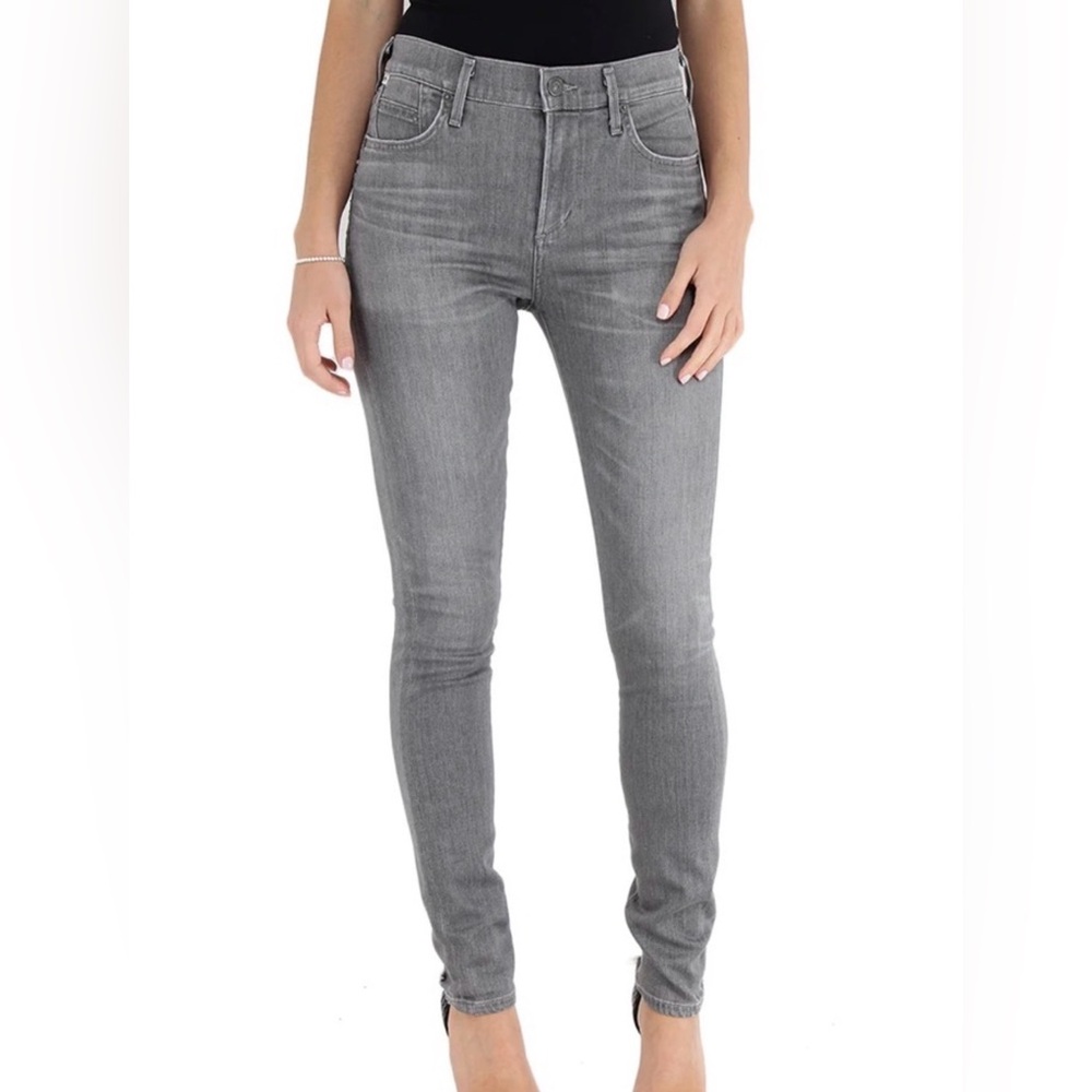 Citizens Of Humanity Gray High-Rise Rocket Skinny Jeans size 24